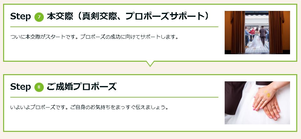 本交際（真剣交際、プロポーズサポート）